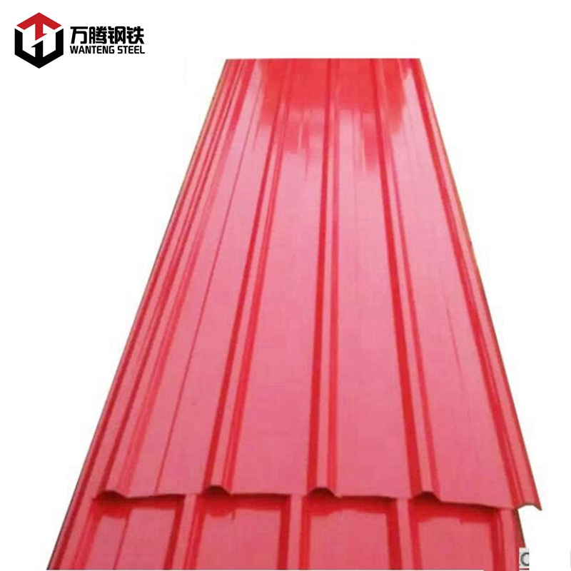 18 gauge 0.8 mm thick GI corrugated steel roofing sheet price per pc