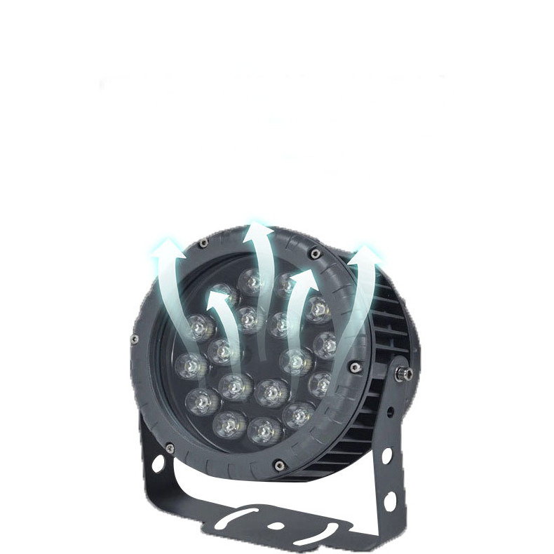 Outdoor Wash Lights 18pcs 10W 4in1 Led Waterproof Par Light IP65 18*10W RGBWA 5in1 Wash Par Can for Outdoor Shows Party Events