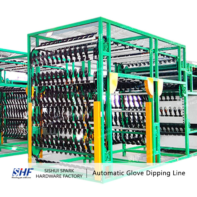 NBR/NR Wrinkle glove dipping production line/Nitrile glove machine