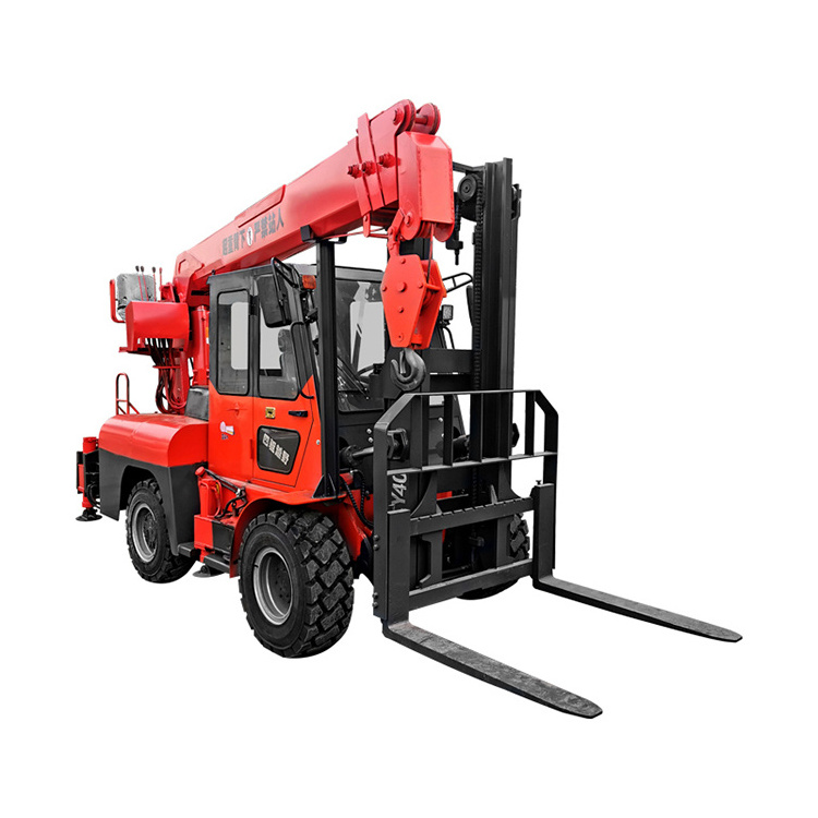 Four-wheel drive forklift Jib Boom Crane Forklift Attachments for 3ton forklift