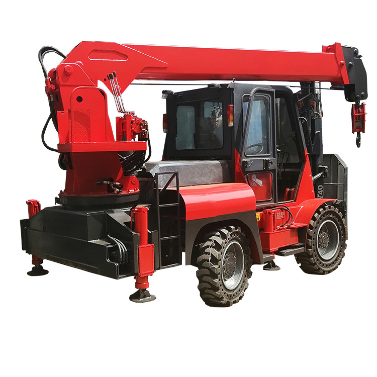 Four-wheel drive forklift Jib Boom Crane Forklift Attachments for 3ton forklift