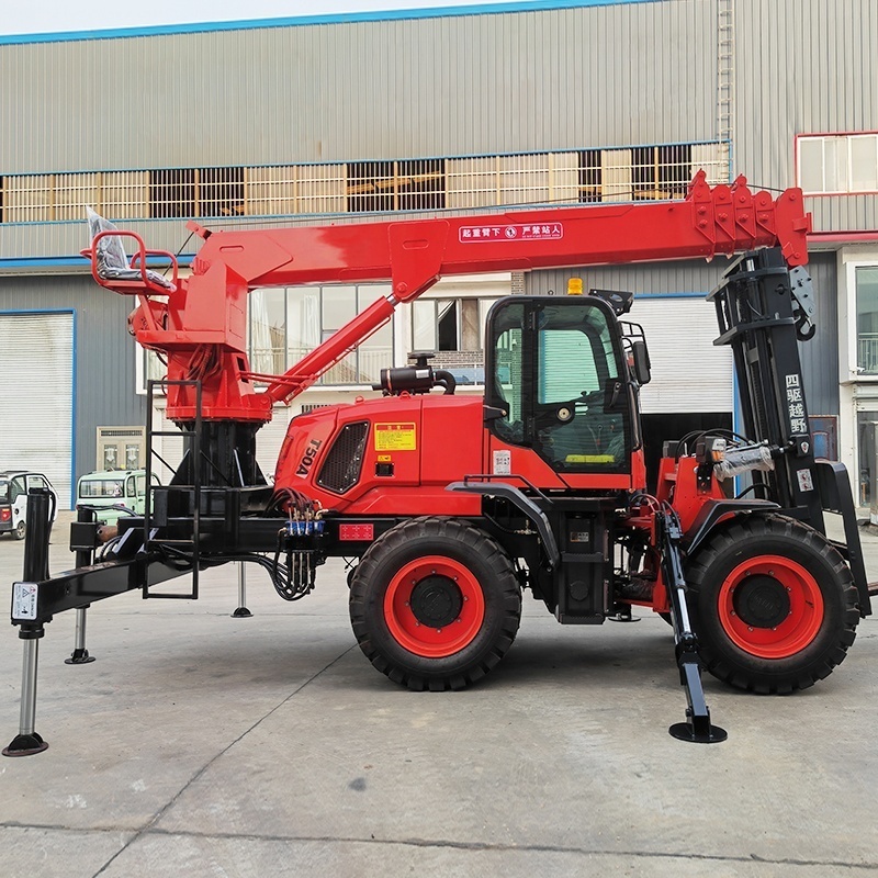 Factory direct sale multi-functional off-road forklift lifting tail crane for export