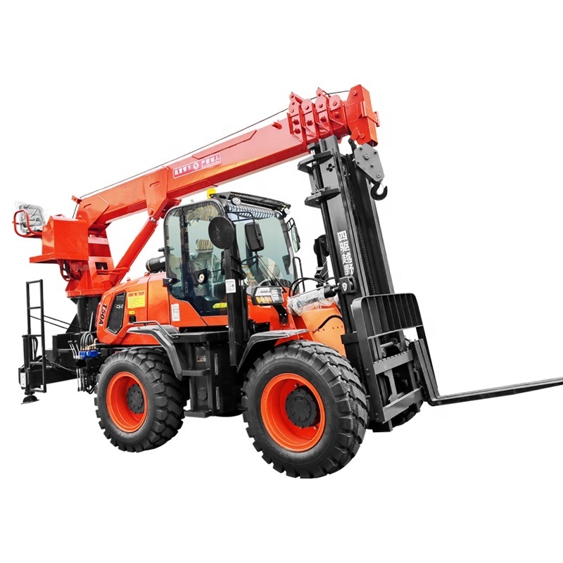 Factory direct sale multi-functional off-road forklift lifting tail crane for export