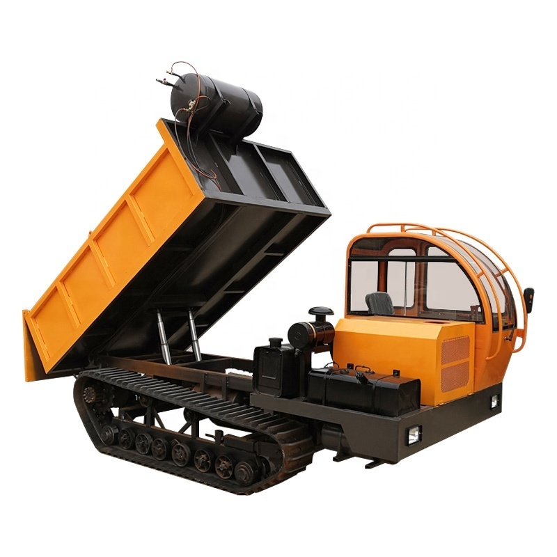 2 tons small tracked transport vehicle with load