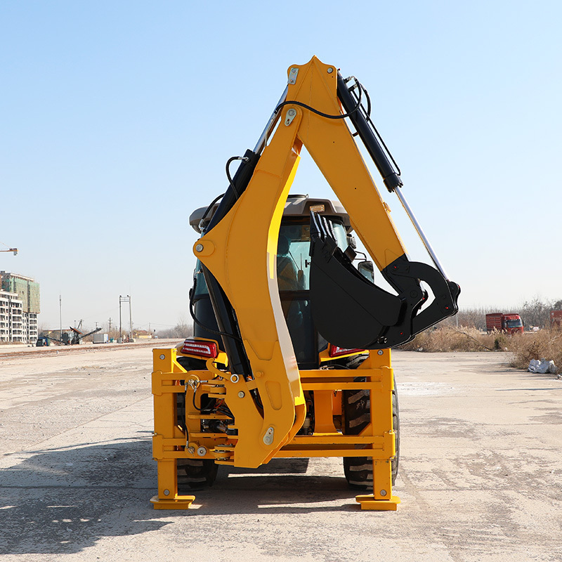 Construction Machine Manufacturer 4x4 Back hoe Loader Retroexcavadora Wheel Mini Excavator Backhoe Loader