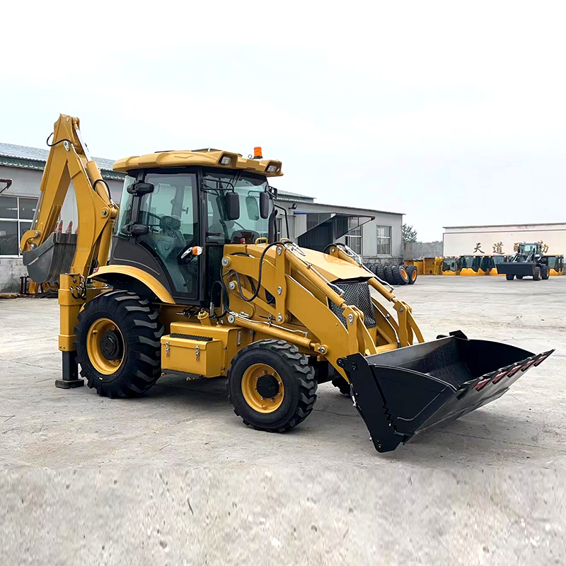 Free Shipping EURO5 EPA engine Diesel backhoe loader 4x4 China Small Mini Retroexcavadora loaders used Backhoe Loader for Sale