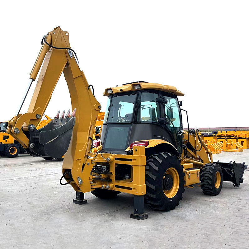 Free Shipping EURO5 EPA engine Diesel backhoe loader 4x4 China Small Mini Retroexcavadora loaders used Backhoe Loader for Sale