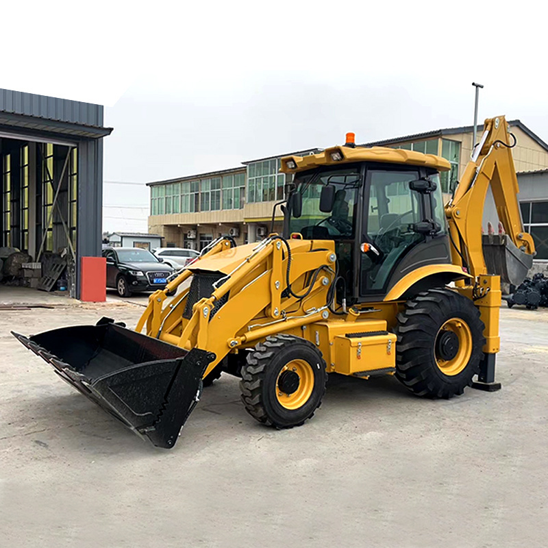 Free Shipping EURO5 EPA engine Diesel backhoe loader 4x4 China Small Mini Retroexcavadora loaders used Backhoe Loader for Sale