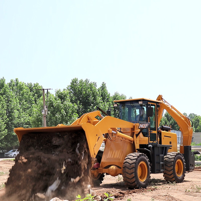 4WD Chinese Backhoe Loader WZ30-25 With Powerful Mini Backhoe Loader For Sale