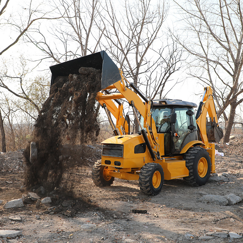 4WD Chinese Backhoe Loader WZ30-25 With Powerful Mini Backhoe Loader For Sale