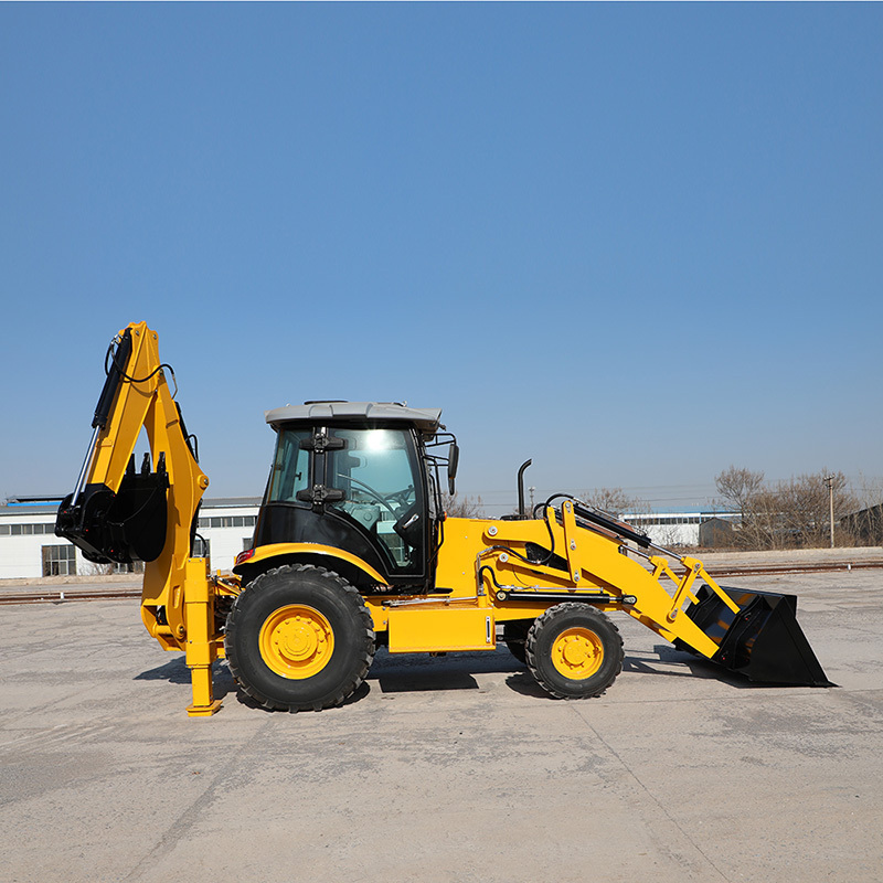 Construction Machine Manufacturer 4x4 Back hoe Loader Retroexcavadora Wheel Mini Excavator Backhoe Loader