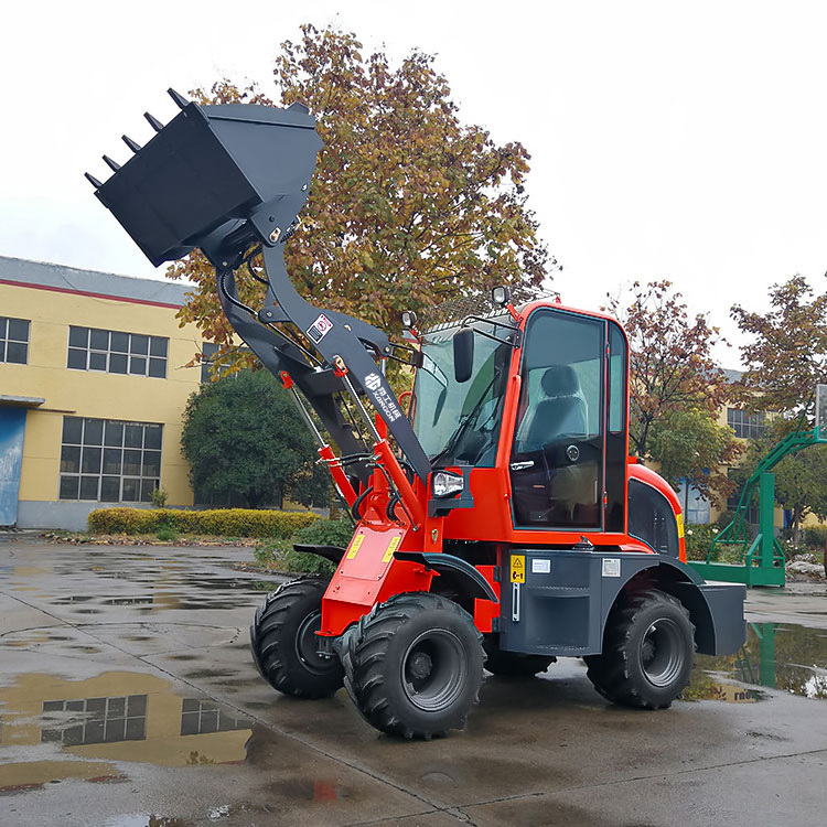 Earth Moving Equipment Mini Wheel Loader With Snow Plow