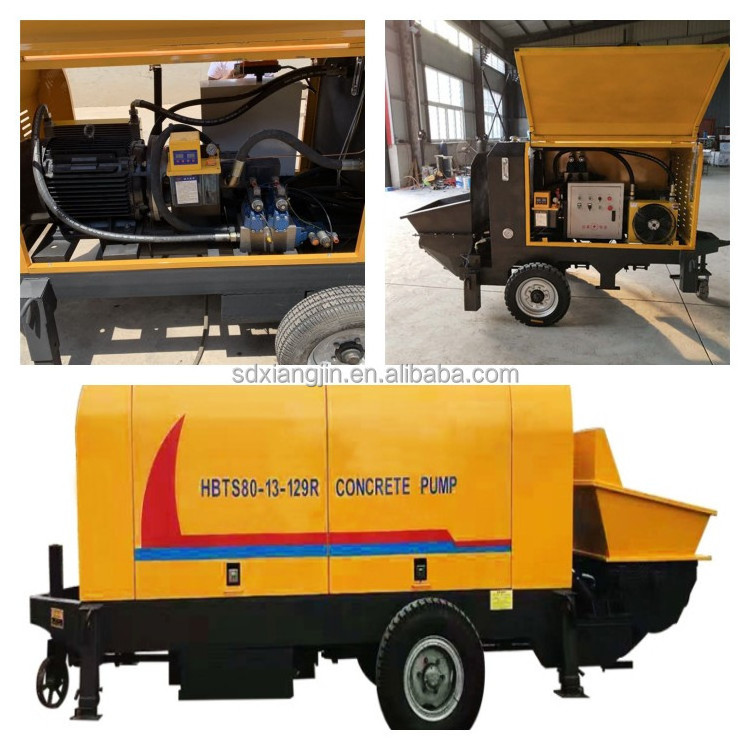 Mortar Pump Concrete Pump Machine Mini Pumpcrete Diesel Engine Concrete Trailer Pumps For Sale