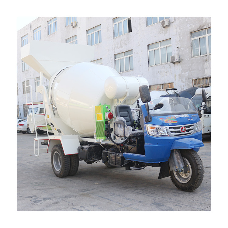 Small Concrete Mixer Truck 3 wheels Tricycle Cement Mixer Truck