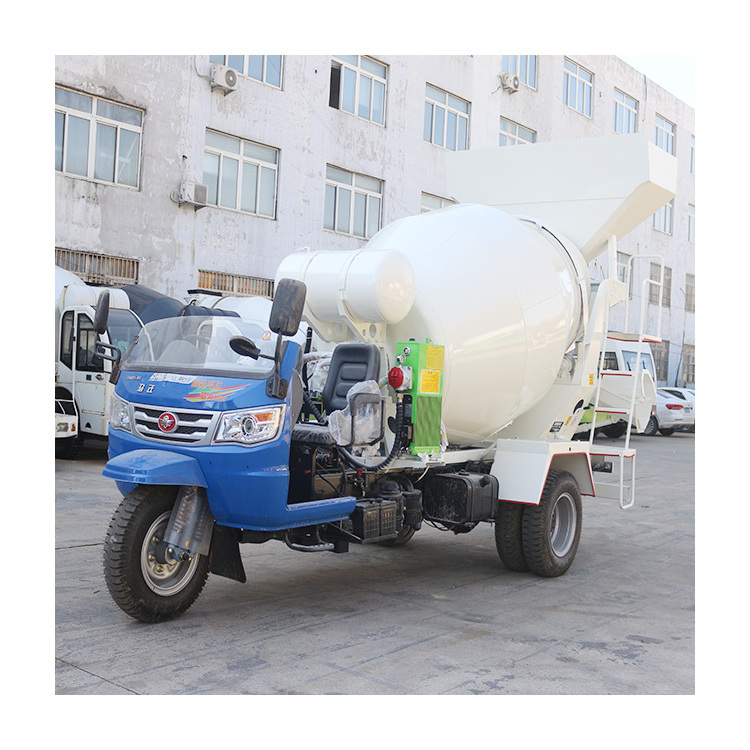 Small Concrete Mixer Truck 3 wheels Tricycle Cement Mixer Truck