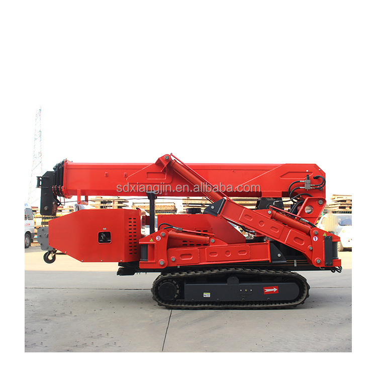 Portable mini lift crane 5ton small mobile crane Trailer Mounted Boom Lift