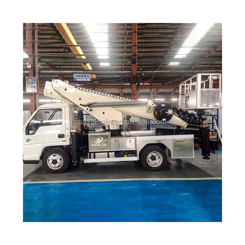 Hydraulic work truck to install high-altitude telescopic entrance ladder bucket truck boom lift high-altitude work truck