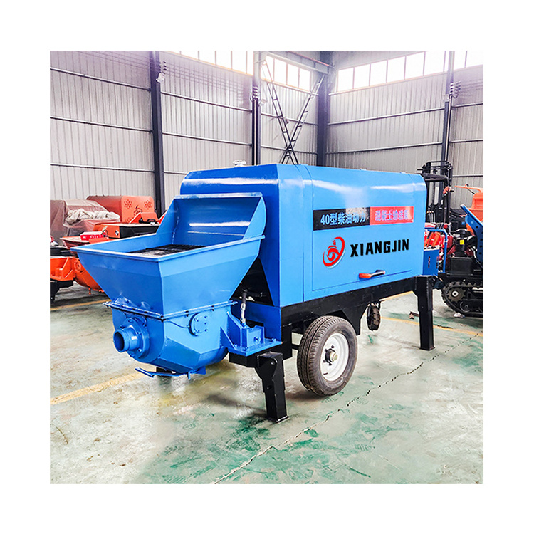 Stationary Concrete Pump High pressure 30m3/h Diesel concrete mixer pump machine potable cement mixer pump