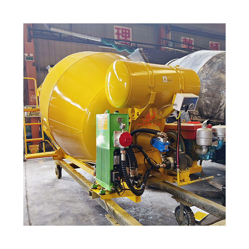 Concrete Mixer Truck Mounted Drum 2 M3 Cement Mixing Tank