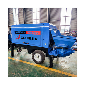 Stationary Concrete Pump High pressure 30m3/h Diesel concrete mixer pump machine potable cement mixer pump