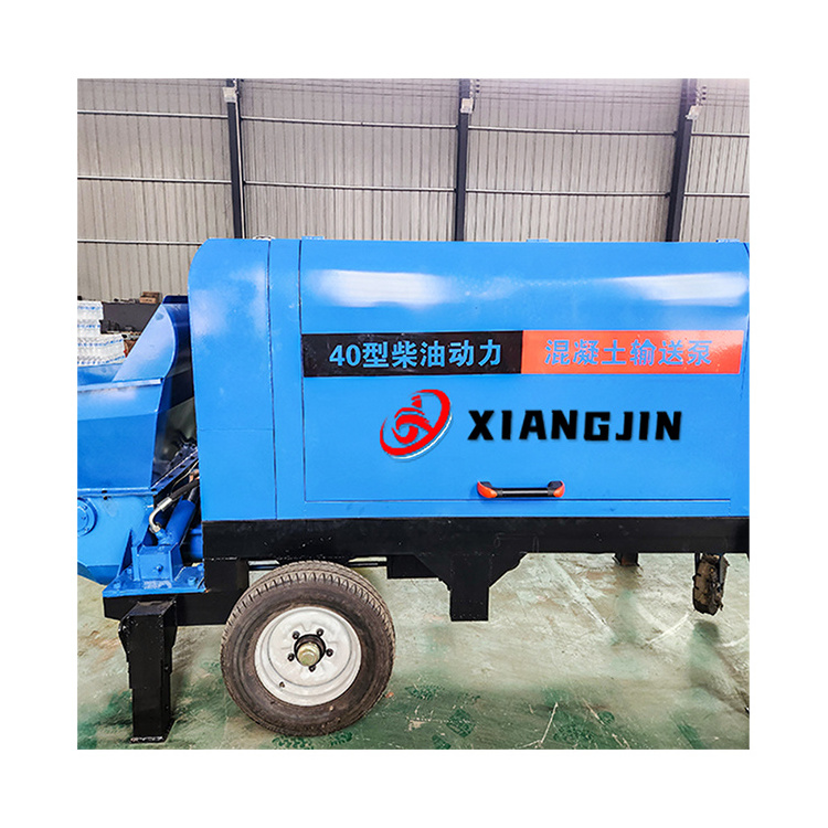 Stationary Concrete Pump High pressure 30m3/h Diesel concrete mixer pump machine potable cement mixer pump