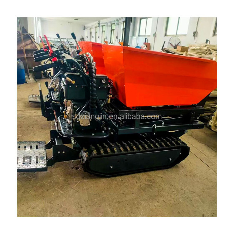 300kg Small Tracked Transport Vehicles Tippers Crawler Dump Trucks for sale