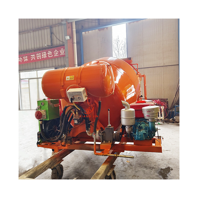 Concrete Mixer Truck Mounted Drum 2 M3 Cement Mixing Tank