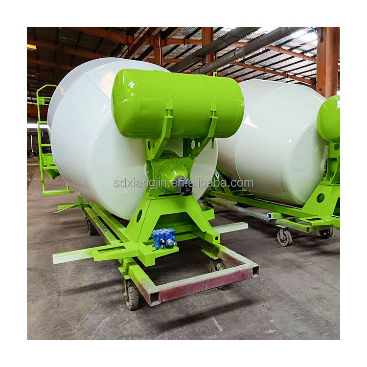 Concrete Mixer Truck Mounted Drum 2 M3 Cement Mixing Tank