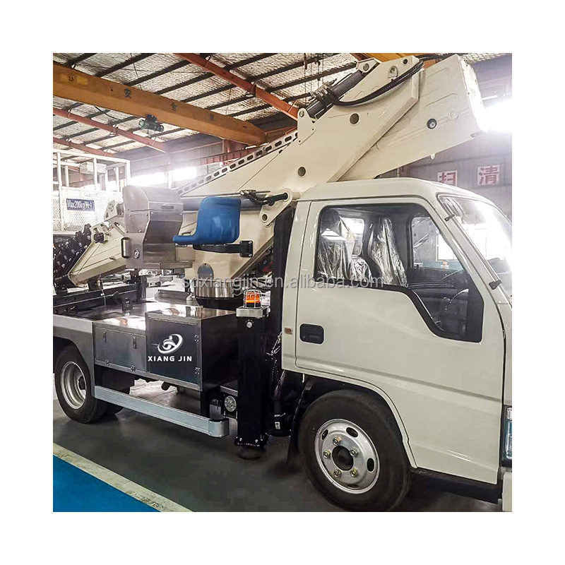 Hydraulic work truck to install high-altitude telescopic entrance ladder bucket truck boom lift high-altitude work truck