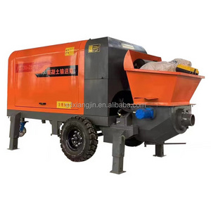 China Brand XIANGJIN  30kw New Mini Concrete Pump Machine Prices With Trailer Concrete Stationary Pumps For Sale