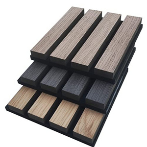 Eco-friendly Environmental Grade E0 Wooden Slats Akupanel Sound Proof Wall Panels Used on Wall or Ceilings