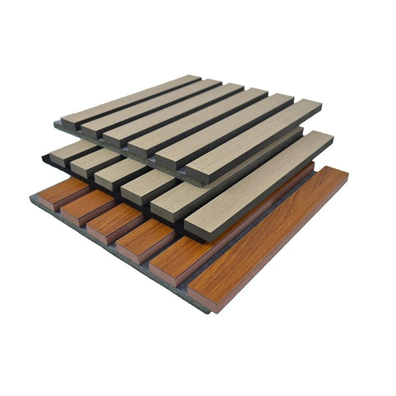 Eco-friendly Environmental Grade E0 Wooden Slats Akupanel Sound Proof Wall Panels Used on Wall or Ceilings