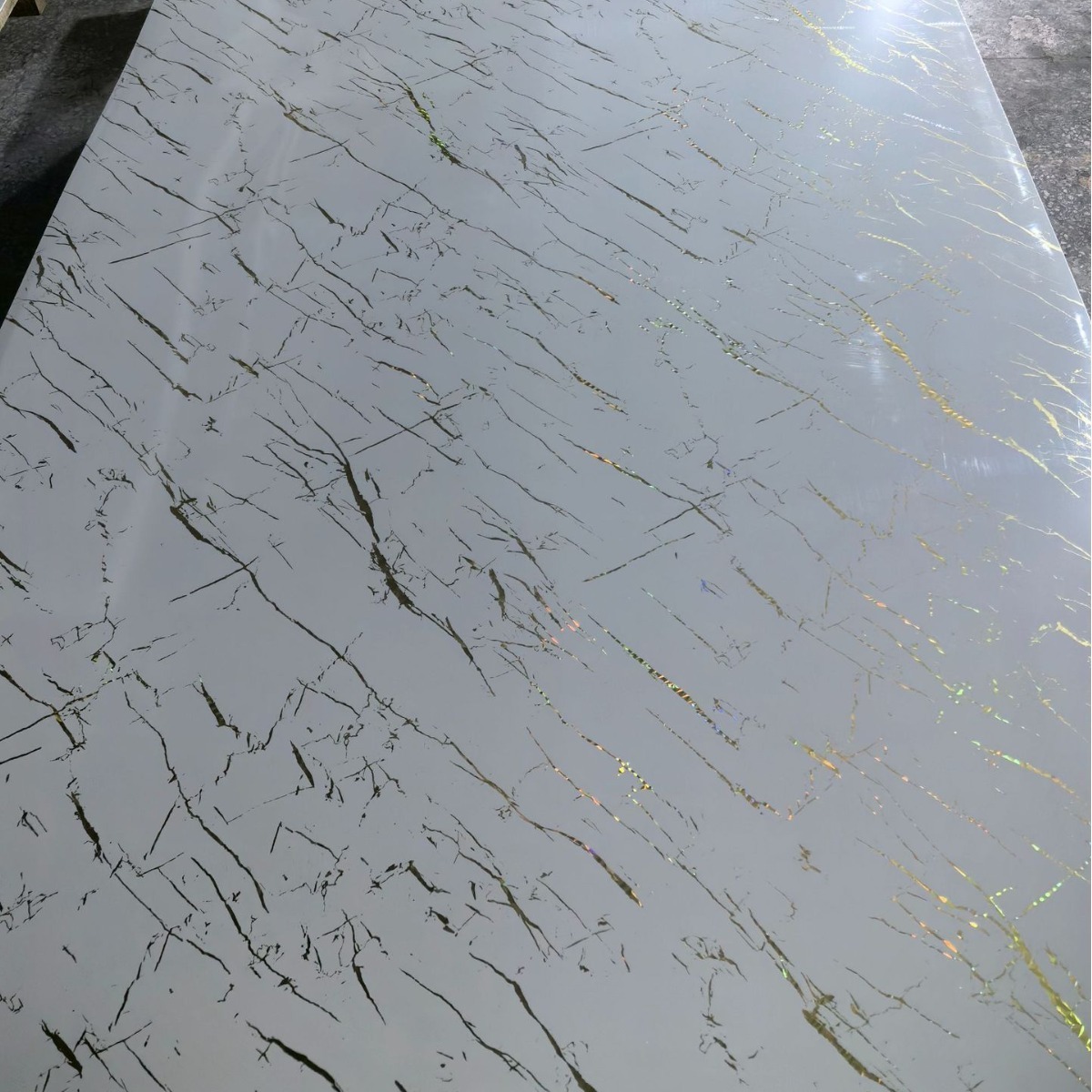 High Glossy Pvc Marble Sheet For Interior Wall Decoration Good Quality Uv Marble