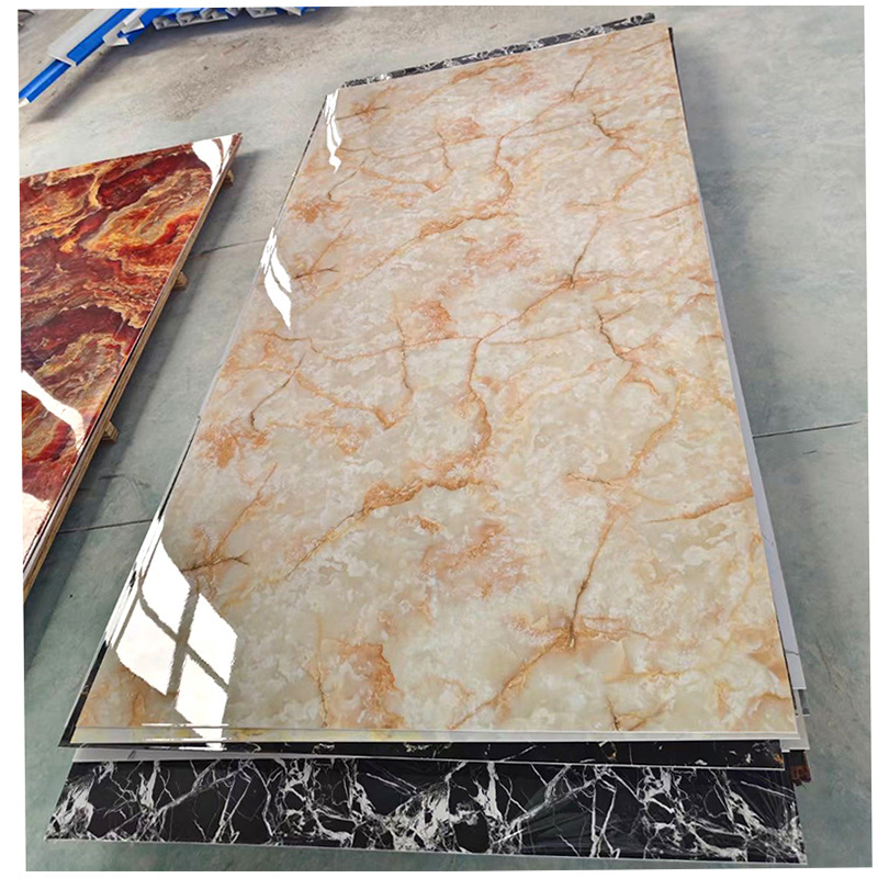 Pvc Faux Marble Sheet Manufacturer Lamina Artificial De Marmol Uv Marble Plastic Sheet Pvc Wall Panel