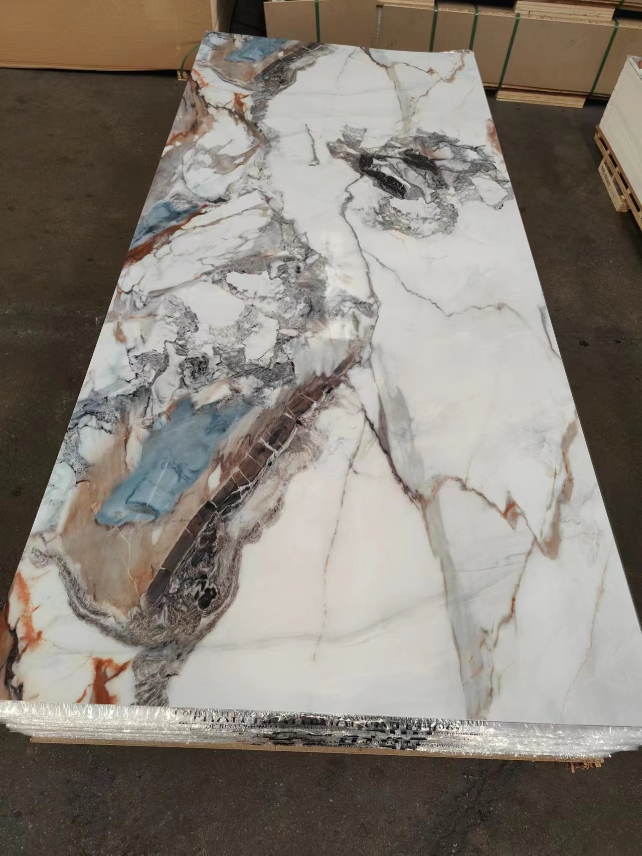 Customized UV Marble Substitute Decorative Wall Panel Uv Interior Pvc Marble Sheet Uv Board