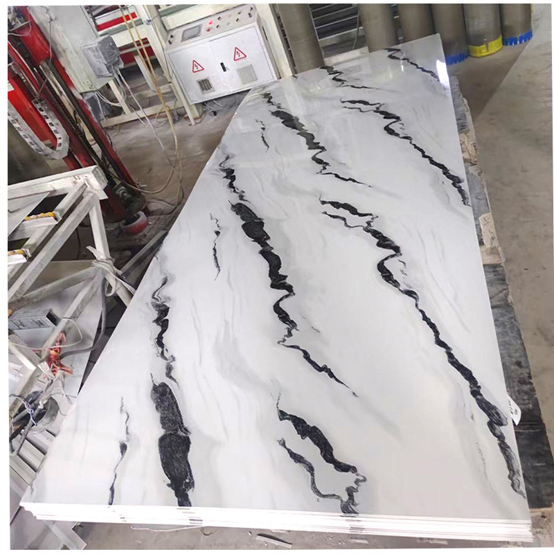 Pvc Faux Marble Sheet Manufacturer Lamina Artificial De Marmol Uv Marble Plastic Sheet Pvc Wall Panel