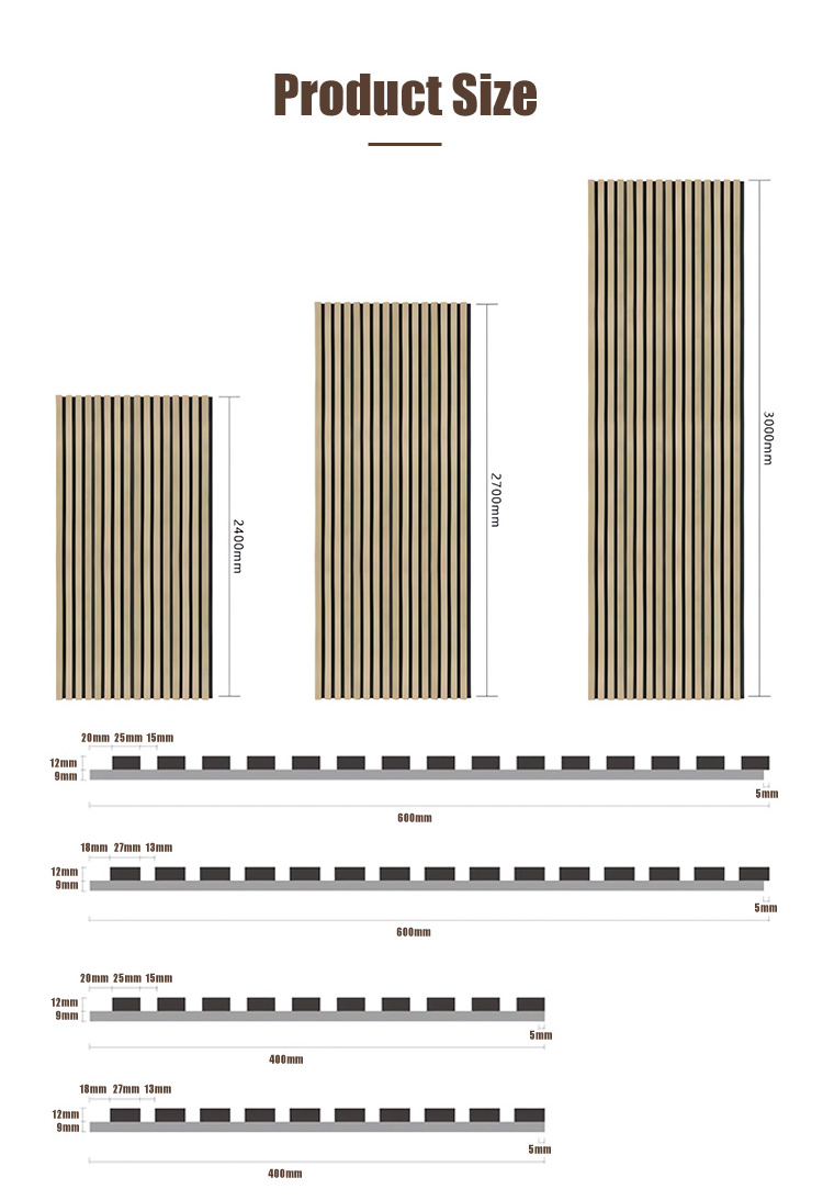 Acustic Wall Panel Slat Wood Panel Akupanel Interior Sound Proof Acoustic Panel Akupaneles