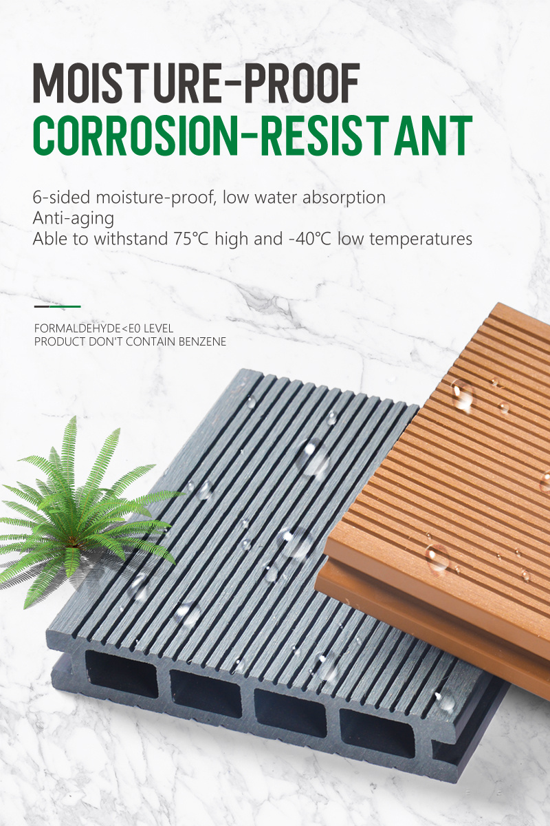 Outdoor Wpc Terrasse Waterproof Interlocking Composite Decking