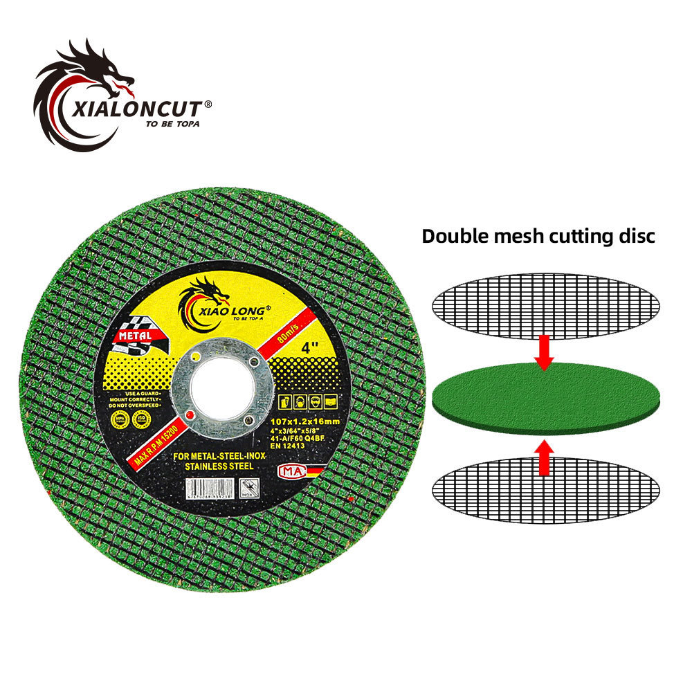 Super thin 2 nets green stainless steel iron inox 100 107mm Cutting disk cut off wheel 4inch  Metal Cutting Discs for metal