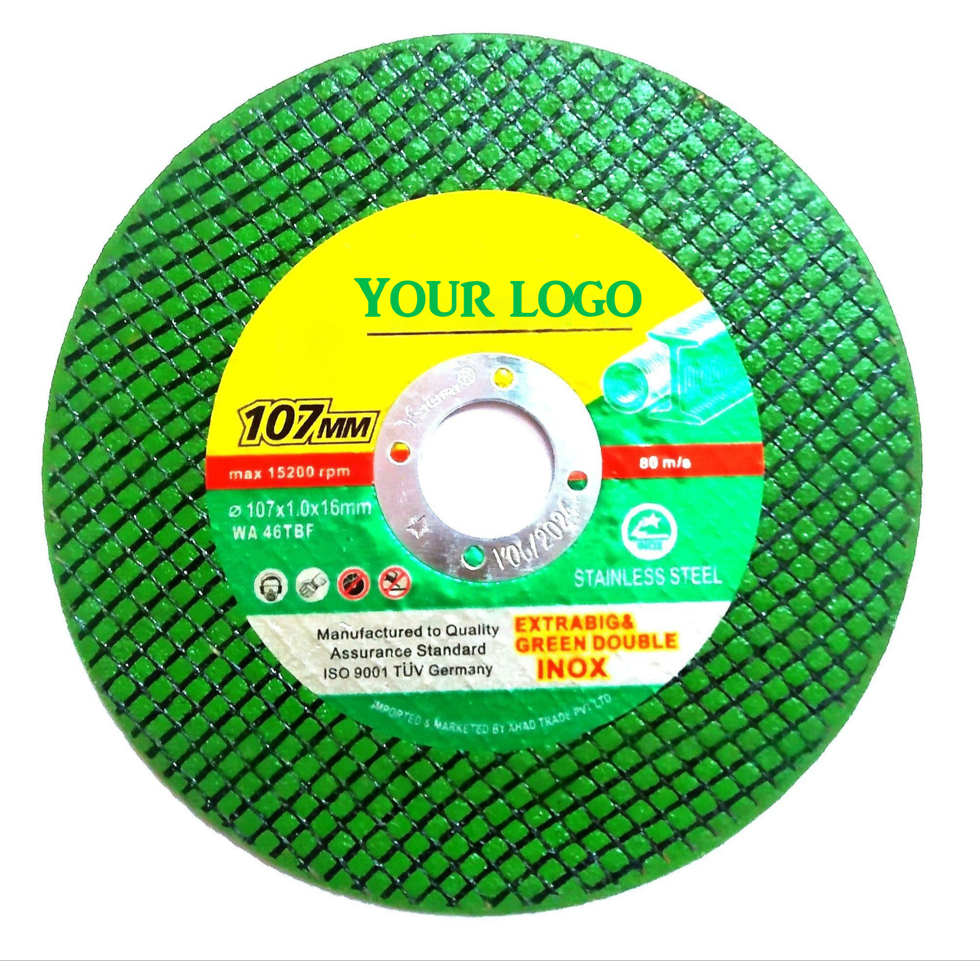 Super thin 2 nets green stainless steel iron inox 100 107mm Cutting disk cut off wheel 4inch  Metal Cutting Discs for metal