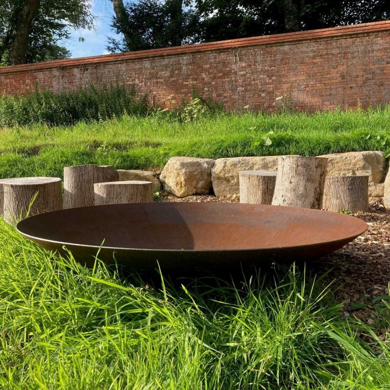 30/40/50 inches outdoor brazier bonfire fireplace patio  camping Wood Burning charcoal Corten Steel Fire pits