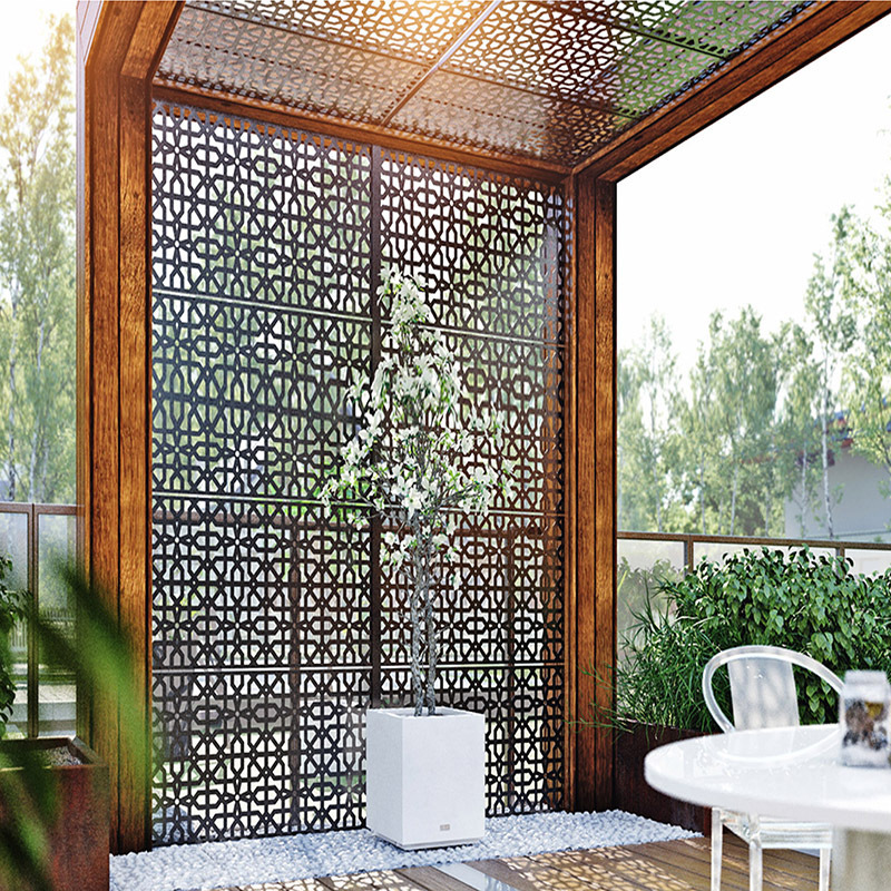 Lattice fence garden farm family cheap fence board corten steel panel, corten steel fence