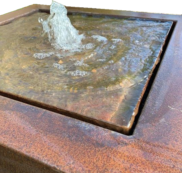 Corten water table water fountain water pond for garden decoration