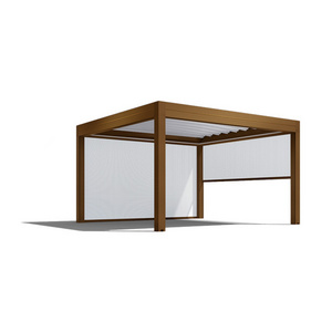 Corten Steel Framed Pergola Gazebo Outdoor 3x4 Privacy Screen Pergola