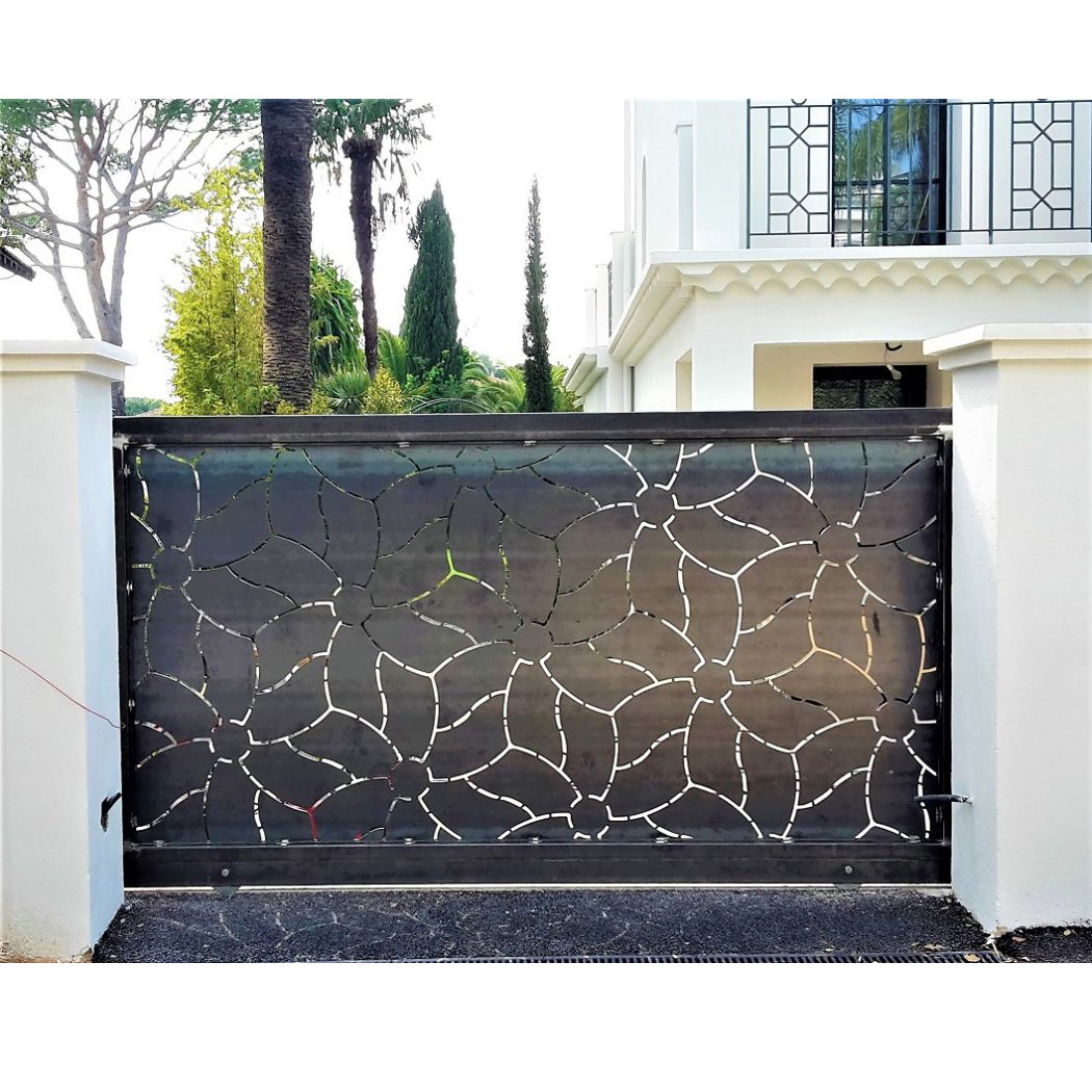 garden decking privacy screens steel pool fence panels laser cut decorative metal wall decorative palm screens panels