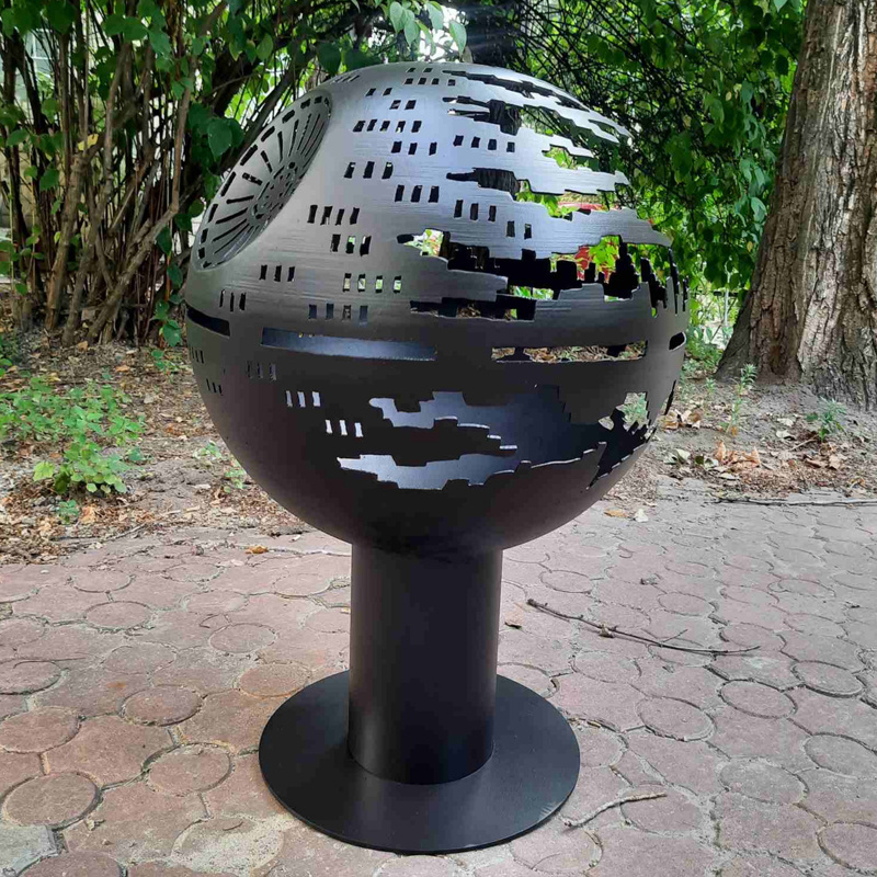 professional manufacturer outdoor Corten Steel Globe Sphere dome Bonfire fire pits