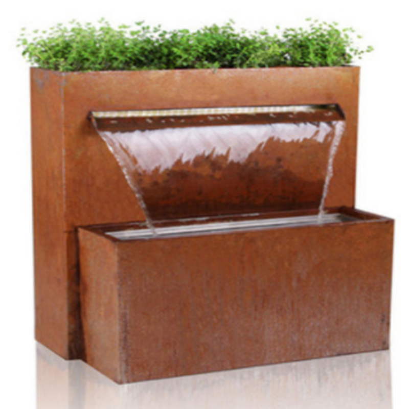 Corten water table water fountain water pond for garden decoration