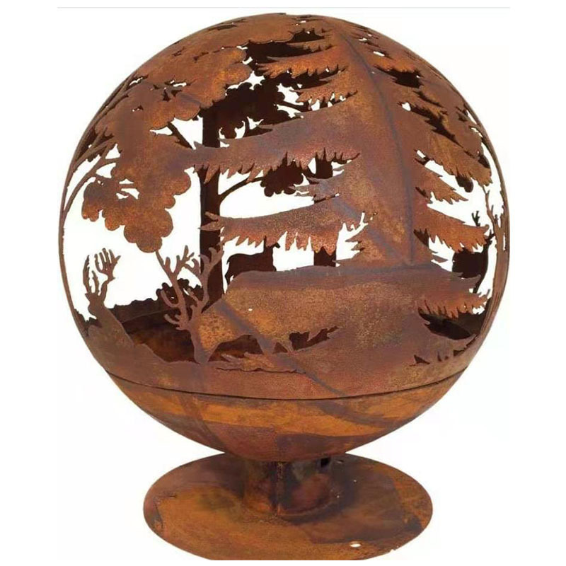 corten steel fire pit corten steel fire pit ball  outdoor corten steel Fire bowl