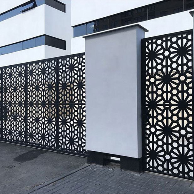 garden decking privacy screens steel pool fence panels laser cut decorative metal wall decorative palm screens panels