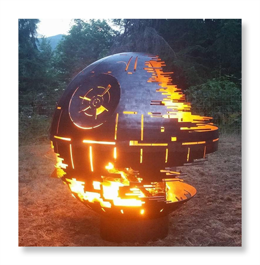 Camping sphere Fire Pits for Camping and Garden Decoration and Heating